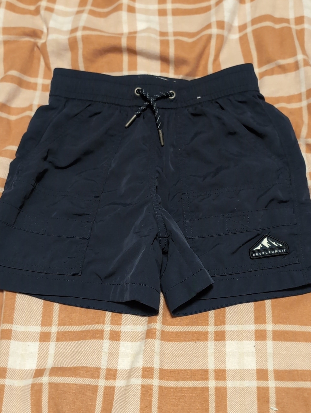 Abercrombie & Fitch Navy Blue Men's Swim Board Shorts